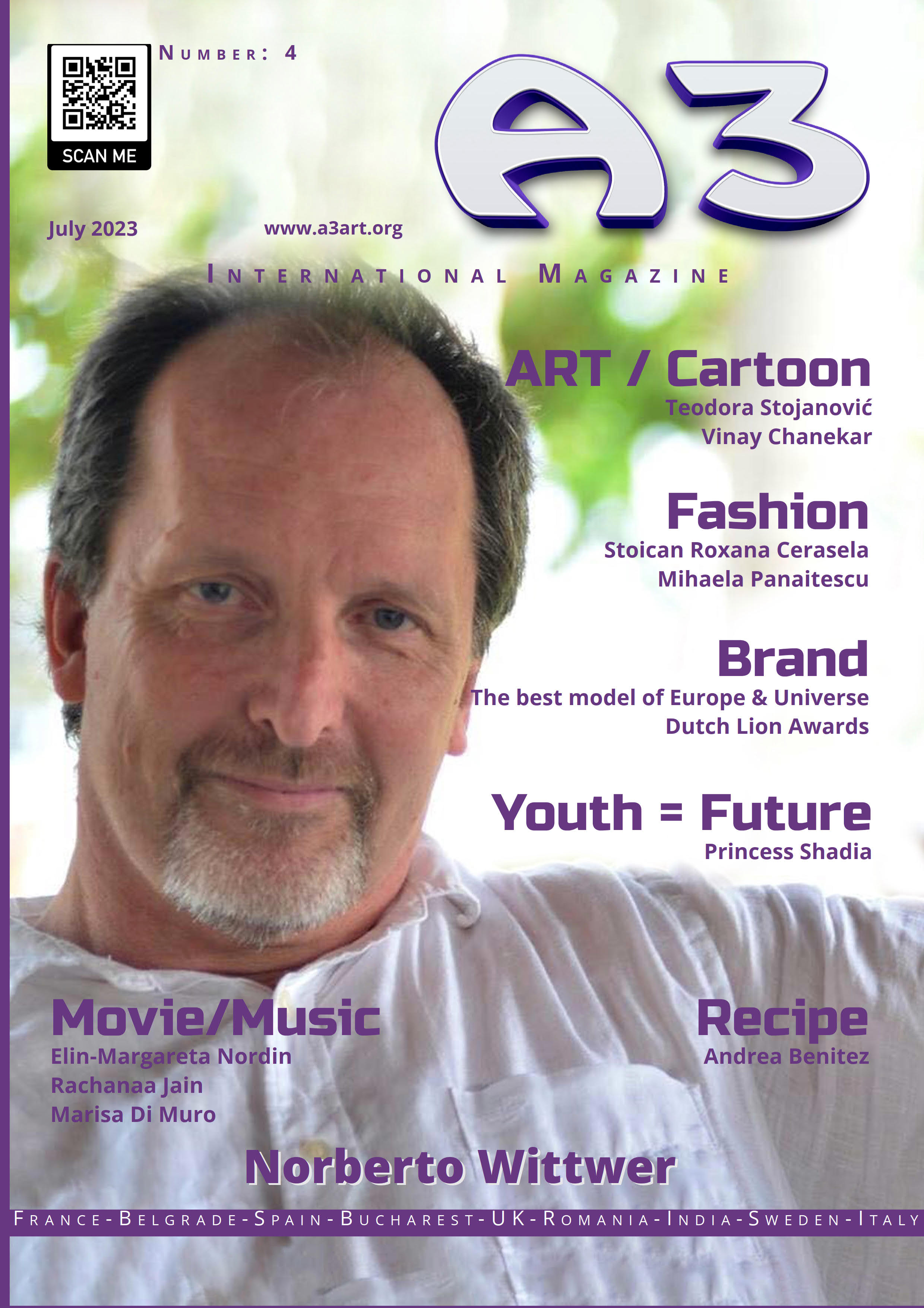 Cover A3 Magazine July 2023